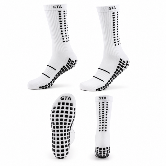 Non-Slip Athletic Crew Socks for Training & Match