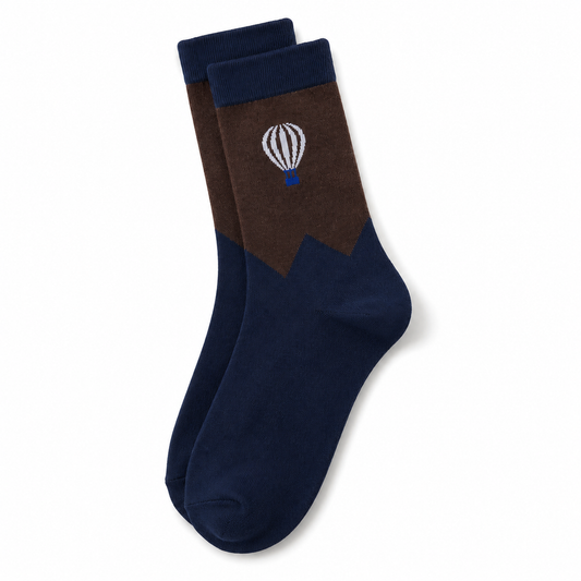3 Pairs Men's Cotton Dress Socks | Premium Crew Socks for Office & Casual Wear