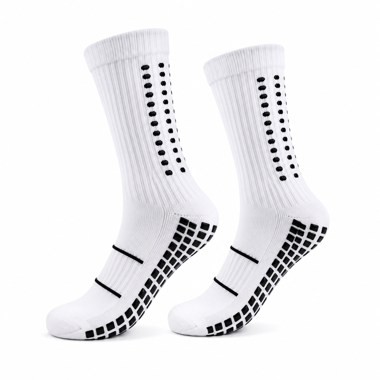 Non-Slip Athletic Crew Socks for Training & Match